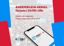 Sinpro-DF realiza assembleia nesta quinta (13)