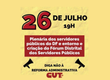 Plenária distrital no dia 26 prepara manifestação nacional contra reforma administra