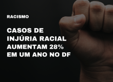 Casos de injúria racial aumentam 28% em um ano no DF; maior taxa em oito anos