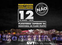 Esquenta para o dia 18 | CUT-DF realiza panfletagem na Rodoviária, nesta quinta (12)