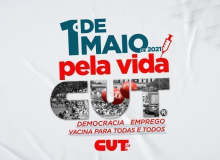 1º de maio de 2021 da CUT-DF reforça luta em defesa da vida