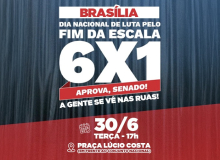 CUT e sindicatos voltam às ruas em Dia Nacional de Luta pelo fim da escala 6x1