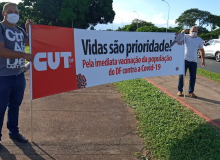 “Precisamos da vacina para salvar vidas”, disse presidente da CUT-DF