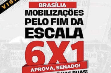 CUT, sindicatos e trabalhadores iniciam vigília no Senado pelo fim da escala 6x1
