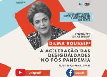 Dilma Rousseff participa de debate sobre desigualdades e justiça fiscal no Brasil